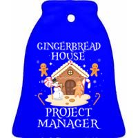 Gingerbread House Project Ager Decorating Baking Xmas Gift Ceramic Bell Ornament