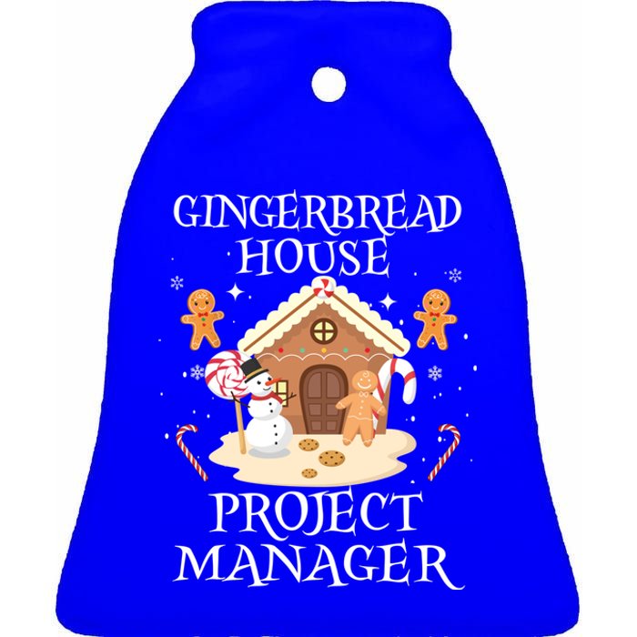 Gingerbread House Project Ager Decorating Baking Xmas Gift Ceramic Bell Ornament