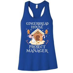 Gingerbread House Project Ager Decorating Baking Xmas Gift Women's Racerback Tank