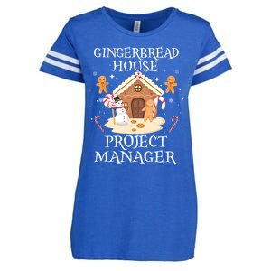 Gingerbread House Project Ager Decorating Baking Xmas Gift Enza Ladies Jersey Football T-Shirt