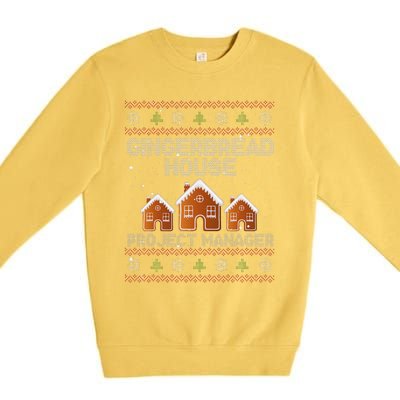 Gingerbread House Project Manager – Xmas Holiday Baking Premium Crewneck Sweatshirt