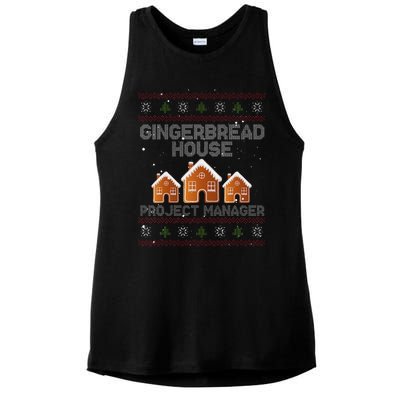 Gingerbread House Project Manager – Xmas Holiday Baking Ladies PosiCharge Tri-Blend Wicking Tank