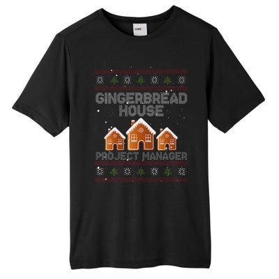 Gingerbread House Project Manager – Xmas Holiday Baking Tall Fusion ChromaSoft Performance T-Shirt