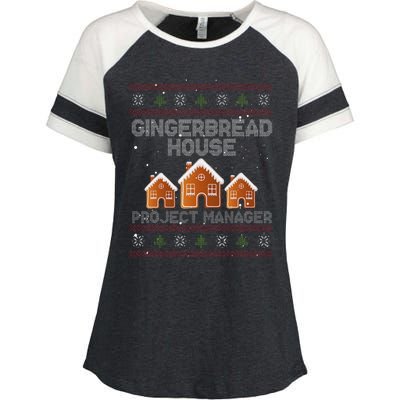 Gingerbread House Project Manager – Xmas Holiday Baking Enza Ladies Jersey Colorblock Tee