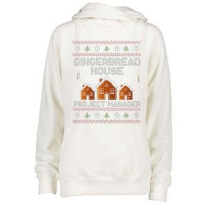 Gingerbread House Project Manager – Xmas Holiday Baking Womens Funnel Neck Pullover Hood