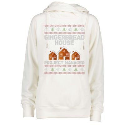 Gingerbread House Project Manager – Xmas Holiday Baking Womens Funnel Neck Pullover Hood