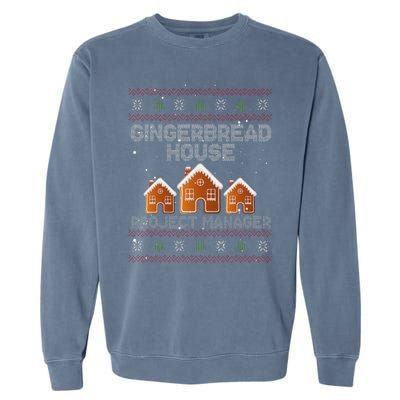 Gingerbread House Project Manager – Xmas Holiday Baking Garment-Dyed Sweatshirt