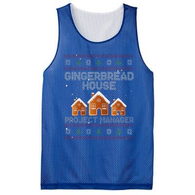 Gingerbread House Project Manager – Xmas Holiday Baking Mesh Reversible Basketball Jersey Tank