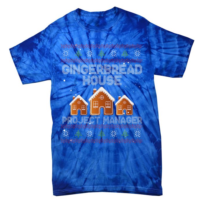 Gingerbread House Project Manager – Xmas Holiday Baking Tie-Dye T-Shirt