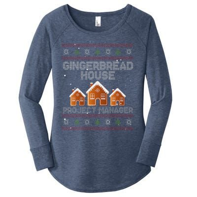 Gingerbread House Project Manager – Xmas Holiday Baking Women's Perfect Tri Tunic Long Sleeve Shirt