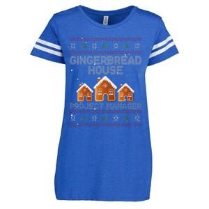 Gingerbread House Project Manager – Xmas Holiday Baking Enza Ladies Jersey Football T-Shirt