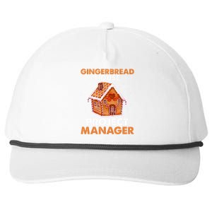 Gingerbread House Project Manager Baking Xmas Funny Snapback Five-Panel Rope Hat