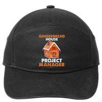 Gingerbread House Project Manager Baking Xmas Funny 7-Panel Snapback Hat