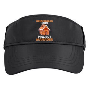 Gingerbread House Project Manager Baking Xmas Funny Adult Drive Performance Visor