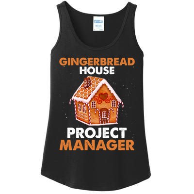 Gingerbread House Project Manager Baking Xmas Funny Ladies Essential Tank