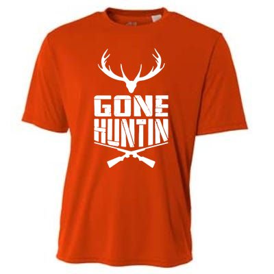 Gone Hunting Quote Deer Bow Hunter Hunt Gift Cool Usa Cool Gift Cooling Performance Crew T-Shirt