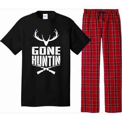 Gone Hunting Quote Deer Bow Hunter Hunt Gift Cool Usa Cool Gift Pajama Set