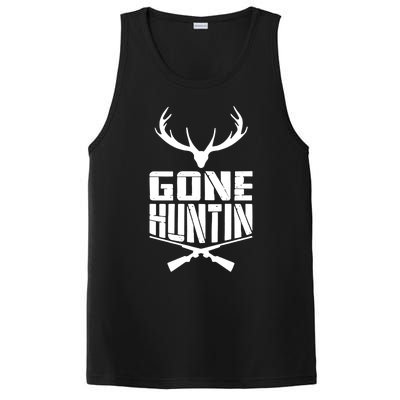 Gone Hunting Quote Deer Bow Hunter Hunt Gift Cool Usa Cool Gift PosiCharge Competitor Tank