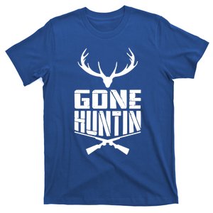 Gone Hunting Quote Deer Bow Hunter Hunt Gift Cool Usa Cool Gift T-Shirt