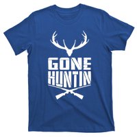 Gone Hunting Quote Deer Bow Hunter Hunt Gift Cool Usa Cool Gift T-Shirt