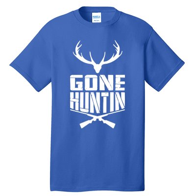 Gone Hunting Quote Deer Bow Hunter Hunt Gift Cool Usa Cool Gift Tall T-Shirt