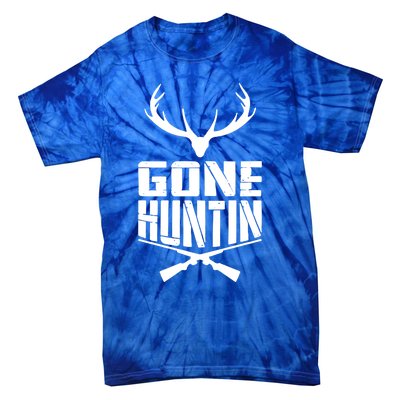 Gone Hunting Quote Deer Bow Hunter Hunt Gift Cool Usa Cool Gift Tie-Dye T-Shirt