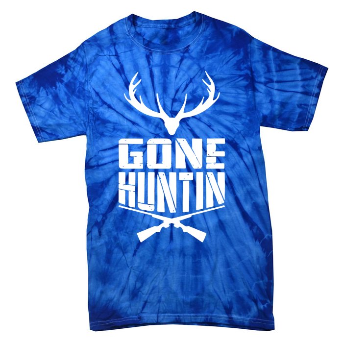 Gone Hunting Quote Deer Bow Hunter Hunt Gift Cool Usa Cool Gift Tie-Dye T-Shirt