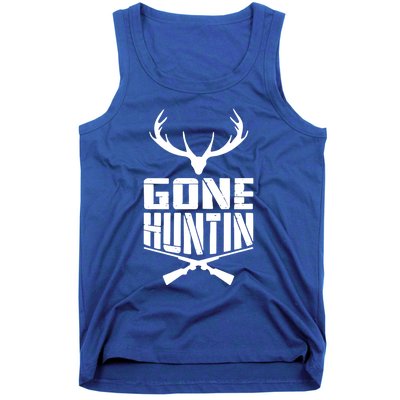 Gone Hunting Quote Deer Bow Hunter Hunt Gift Cool Usa Cool Gift Tank Top