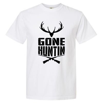 Gone Hunting Quote Deer Bow Hunter Hunt Gift Cool Usa Cool Gift Garment-Dyed Heavyweight T-Shirt