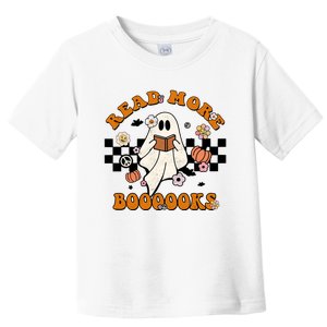 Groovy Halloween Read More Books Cute Boo Read A Book Toddler T-Shirt