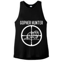 Gopher Hunter Rat And Mouse Control Expert Ladies PosiCharge Tri-Blend Wicking Tank