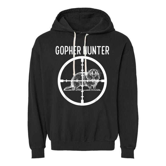 Gopher Hunter Rat And Mouse Control Expert Garment-Dyed Fleece Hoodie