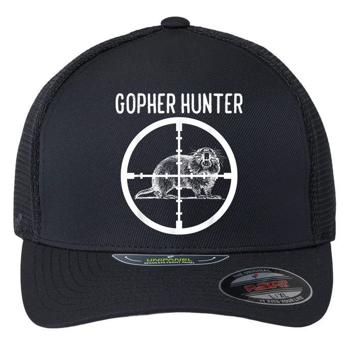 Gopher Hunter Rat And Mouse Control Expert Flexfit Unipanel Trucker Cap