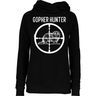 Gopher Hunter Rat And Mouse Control Expert Womens Funnel Neck Pullover Hood