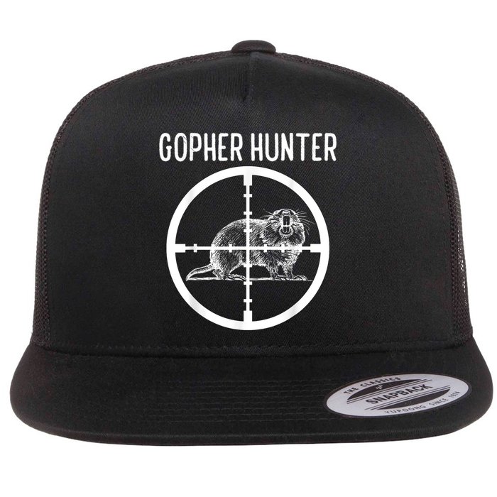 Gopher Hunter Rat And Mouse Control Expert Flat Bill Trucker Hat
