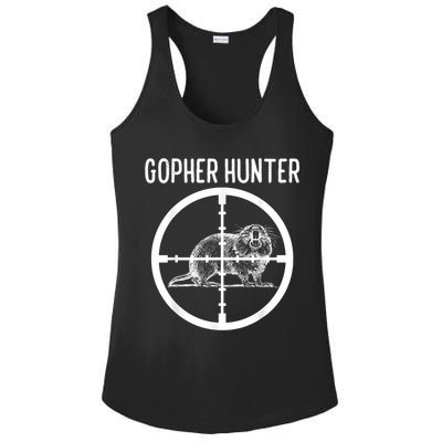 Gopher Hunter Rat And Mouse Control Expert Ladies PosiCharge Competitor Racerback Tank