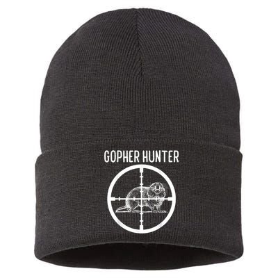 Gopher Hunter Rat And Mouse Control Expert Sustainable Knit Beanie