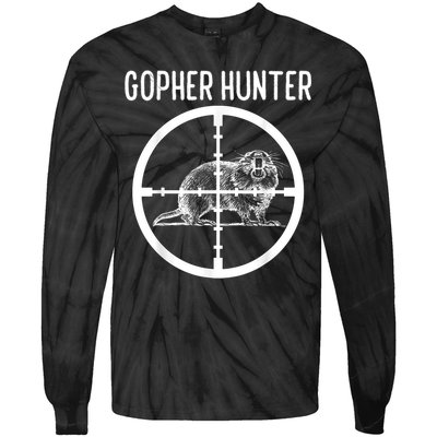 Gopher Hunter Rat And Mouse Control Expert Tie-Dye Long Sleeve Shirt