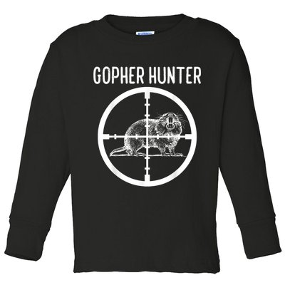 Gopher Hunter Rat And Mouse Control Expert Toddler Long Sleeve Shirt