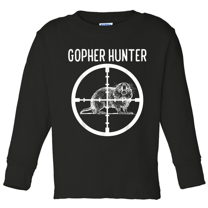 Gopher Hunter Rat And Mouse Control Expert Toddler Long Sleeve Shirt
