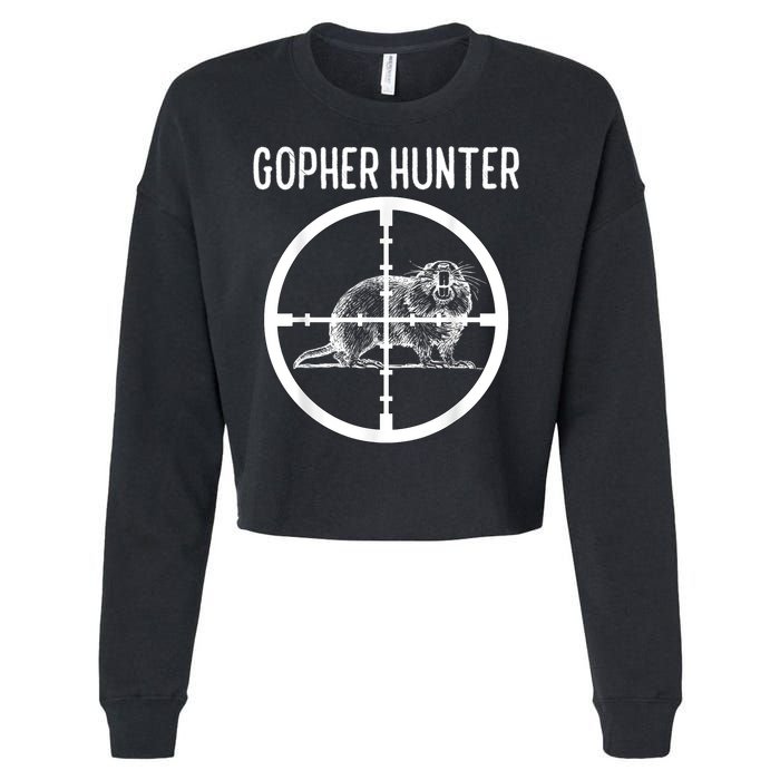 Gopher Hunter Rat And Mouse Control Expert Cropped Pullover Crew