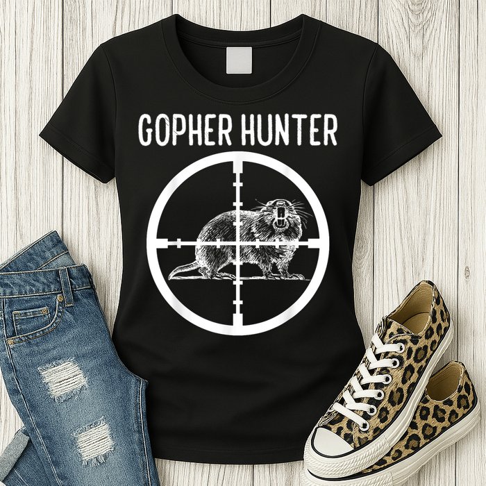 Gopher Hunter Rat And Mouse Control Expert Womens T-Shirt