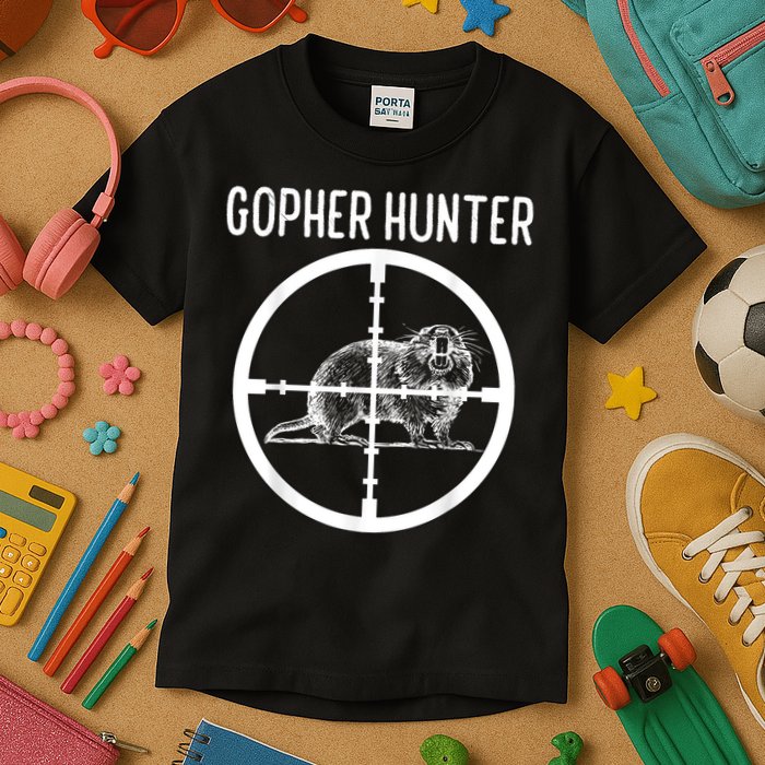 Gopher Hunter Rat And Mouse Control Expert Kids T-Shirt