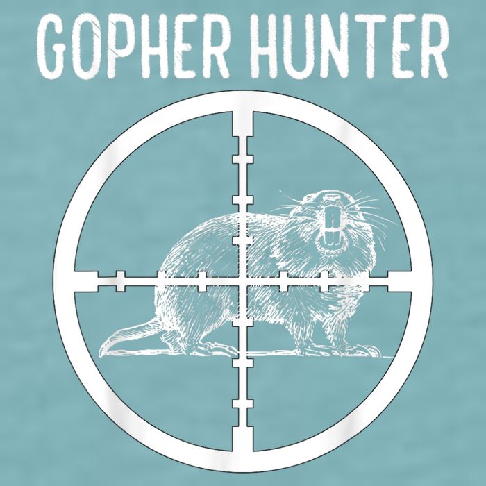 Gopher Hunter Rat And Mouse Control Expert Sueded Cloud Jersey T-Shirt