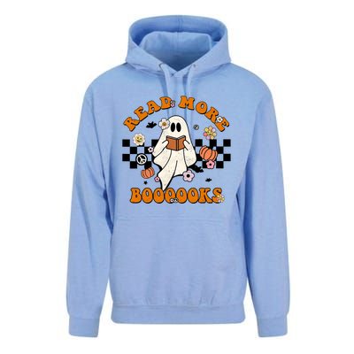 Groovy Halloween Read More Books Cute Boo Read A Book Unisex Surf Hoodie