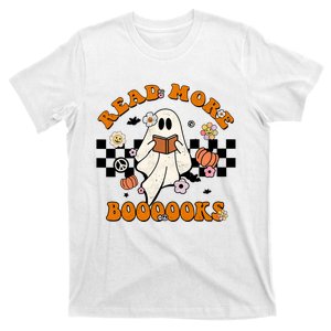 Groovy Halloween Read More Books Cute Boo Read A Book T-Shirt