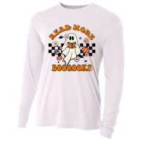 Groovy Halloween Read More Books Cute Boo Read A Book Cooling Performance Long Sleeve Crew