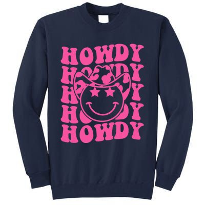 Groovy Howdy Rodeo Western Country Southern Cow Tall Sweatshirt