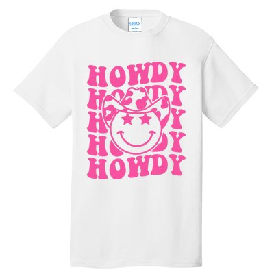 Groovy Howdy Rodeo Western Country Southern Cow Tall T-Shirt