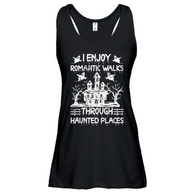 Ghost Hunting Romantic Walks Through Haunted Places Ladies Essential Flowy Tank